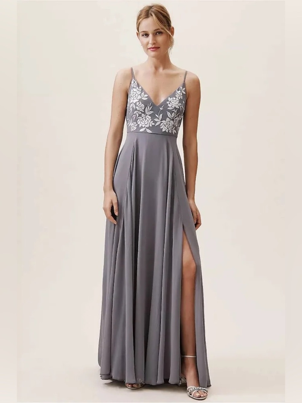 BHLDN x Anthropologie Sadia Dress in Gray